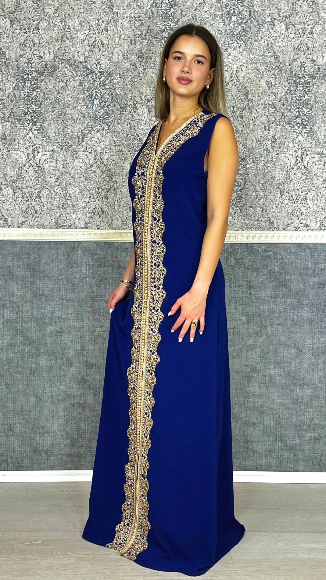 marokkanisches Kleid | Kaftan Frauen | Kaftan Blau | Braut Kaftan | Henna Kleid