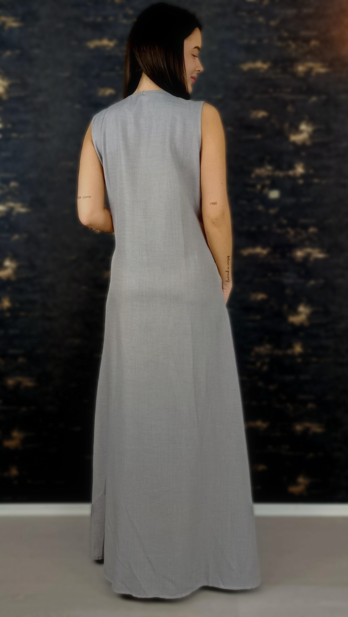 grau Kaftan | Frauen Kaftan | Abaya | Arabisches Kleid | marokkanische Takeshita