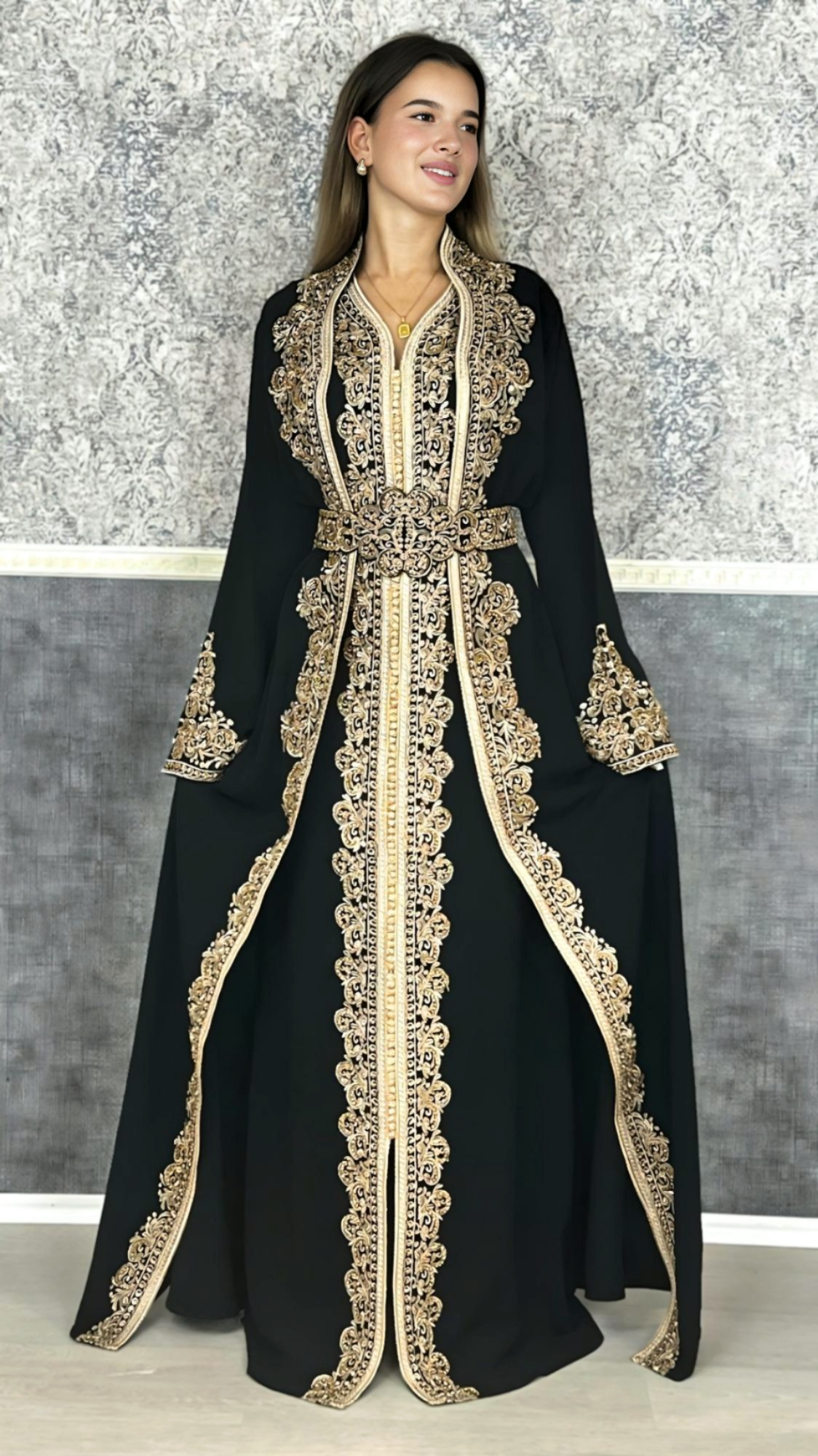 Kaftan leinen | Frauen Kaftan | kaftan schwarz | Takeshita