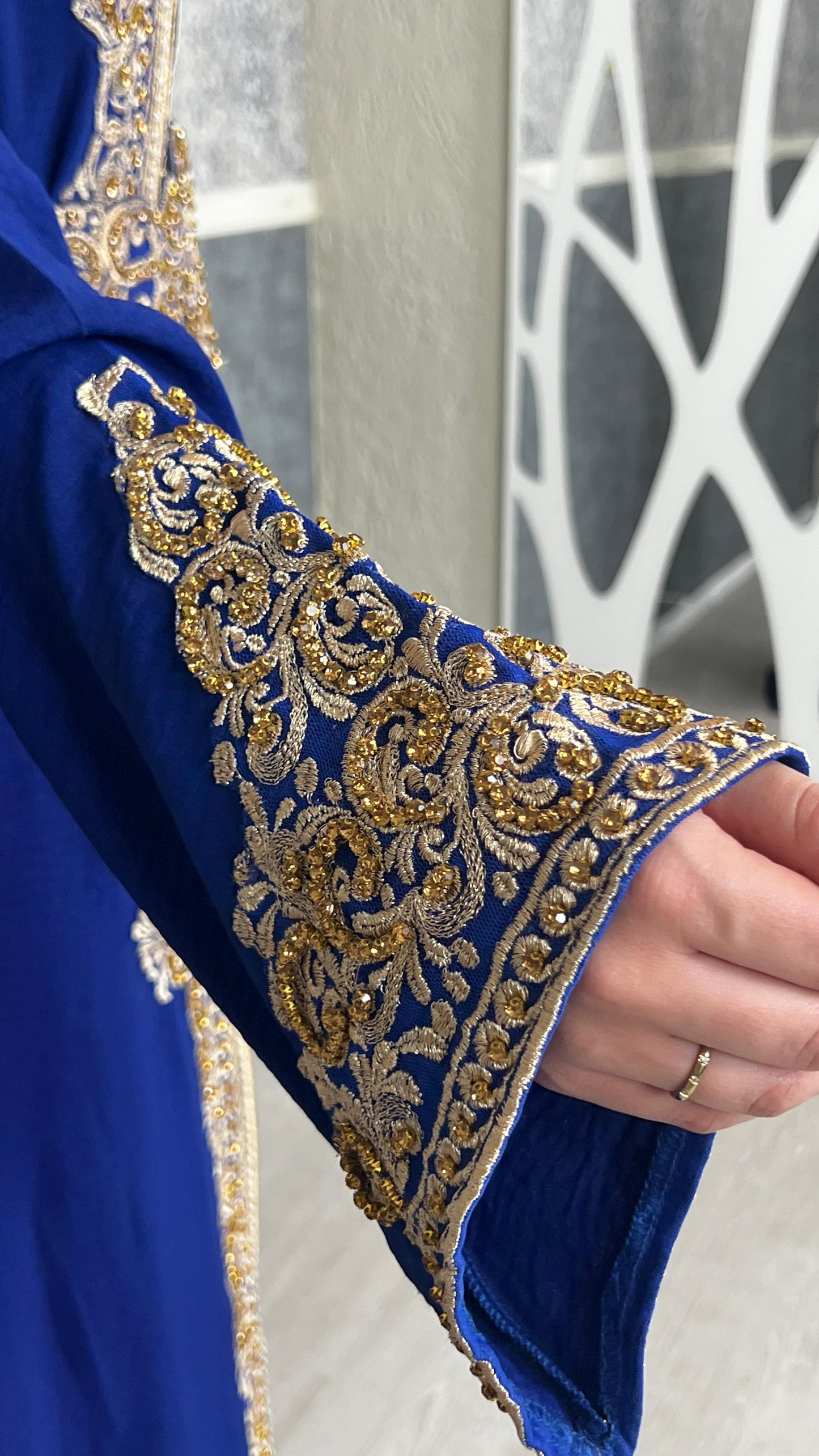 marokkanisches Kleid | Kaftan Frauen | Kaftan Blau | Braut Kaftan | Henna Kleid