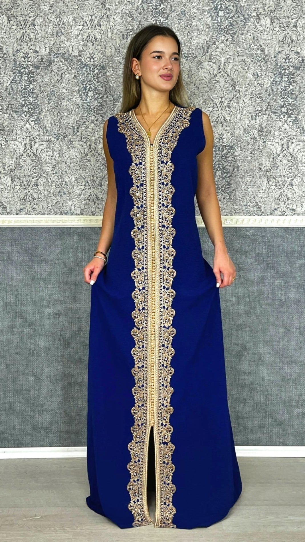 marokkanisches Kleid | Kaftan Frauen | Kaftan Blau | Braut Kaftan | Henna Kleid