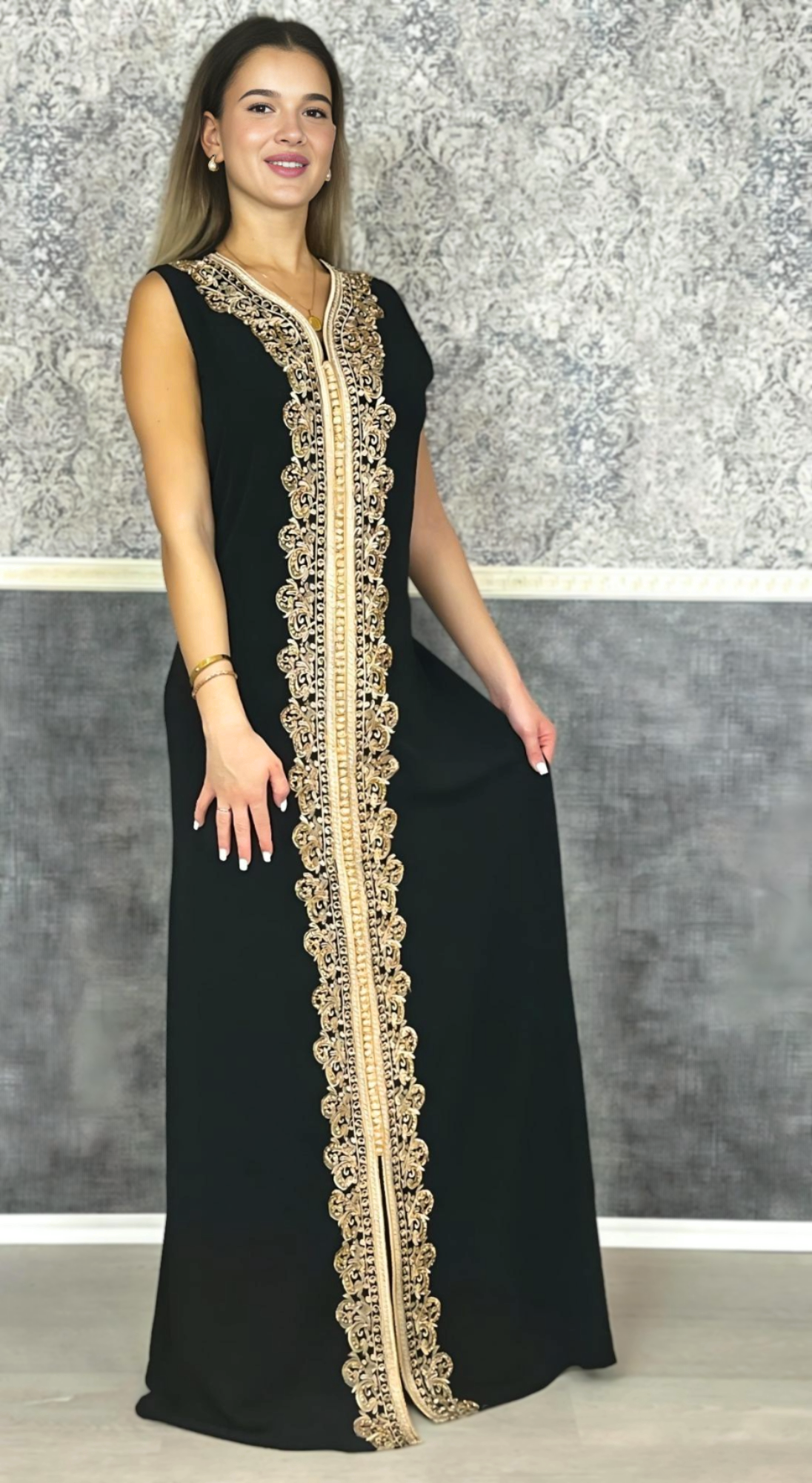 Kaftan leinen | Frauen Kaftan | kaftan schwarz | Takeshita