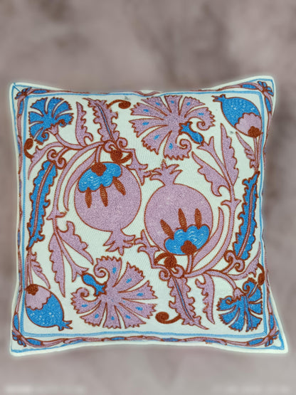Bestickter Kissenbezug | Kissenbezug 40x40 | Kissenhülle Stickerei | Dekokissen | Boho Kissenbezug bestickt | Moderner Kissenbezug