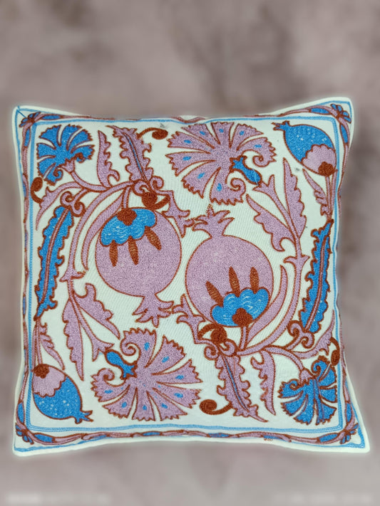 Bestickter Kissenbezug | Kissenbezug 40x40 | Kissenhülle Stickerei | Dekokissen | Boho Kissenbezug bestickt | Moderner Kissenbezug