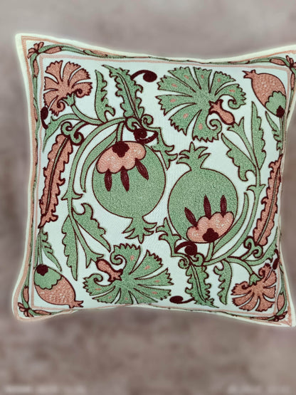 Bestickter Kissenbezug | Kissenbezug 40x40 | Kissenhülle Stickerei | Dekokissen | Boho Kissenbezug bestickt | Moderner Kissenbezug