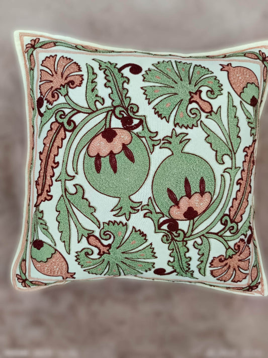 Bestickter Kissenbezug | Kissenbezug 40x40 | Kissenhülle Stickerei | Dekokissen | Boho Kissenbezug bestickt | Moderner Kissenbezug
