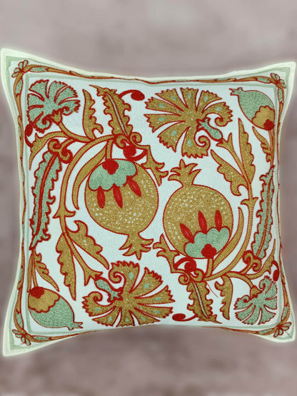 Bestickter Kissenbezug | Kissenbezug 40x40 | Kissenhülle Stickerei | Dekokissen | Boho Kissenbezug bestickt | Moderner Kissenbezug