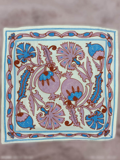 Bestickter Kissenbezug | Kissenbezug 40x40 | Kissenhülle Stickerei | Dekokissen | Boho Kissenbezug bestickt | Moderner Kissenbezug
