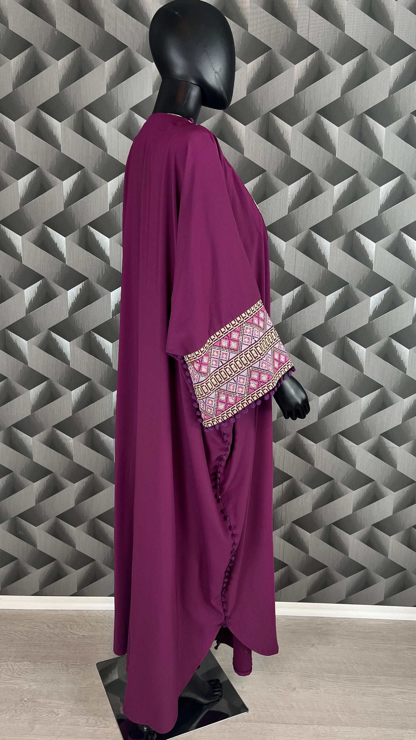 bestickter Kaftan | Bisht Besme | Abaya | Kaftan | Caftan | Henna Abaya | Kaftan Frauen | Abaya Damen |  Palästina Robe | Arabische Abaya (etsy image id: 5661327250)