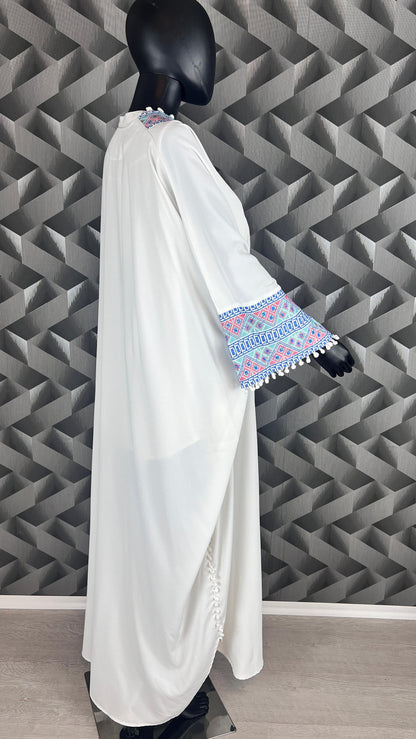bestickter Kaftan | Bischt Besme | Abaya | Kaftan | Ramadan | Henna Abaya | Kaftan Frauen | Abaya Damen |  Palästina Robe | Arabische Abaya (etsy image id: 5713444405)