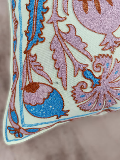 Bestickter Kissenbezug | Kissenbezug 40x40 | Kissenhülle Stickerei | Dekokissen | Boho Kissenbezug bestickt | Moderner Kissenbezug __etsy:6191194842