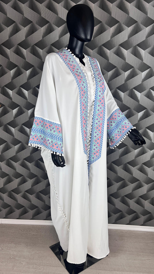 bestickter Kaftan | Bischt Besme | Abaya | Kaftan | Ramadan | Henna Abaya | Kaftan Frauen | Abaya Damen |  Palästina Robe | Arabische Abaya (etsy image id: 6199657060)