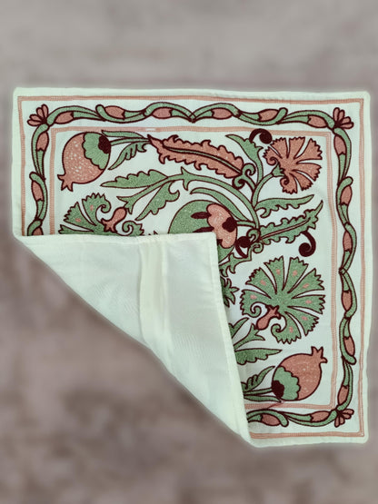 Bestickter Kissenbezug | Kissenbezug 40x40 | Kissenhülle Stickerei | Dekokissen | Boho Kissenbezug bestickt | Moderner Kissenbezug __etsy:6239302129