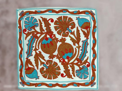 Bestickter Kissenbezug | Kissenbezug 40x40 | Kissenhülle Stickerei | Dekokissen | Boho Kissenbezug bestickt | Moderner Kissenbezug (etsy image id: 6239376145)