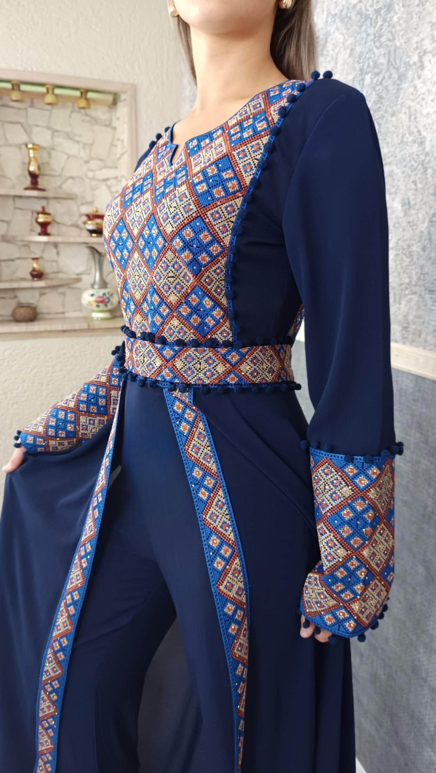 Luxus Overall | Fliegeranzug | Kaftan Frauen | Kaftan | Takschita | marokkanische kaftan | bindalli | Dubai | Henna Kleid | Palestnian dress __etsy:6374797447