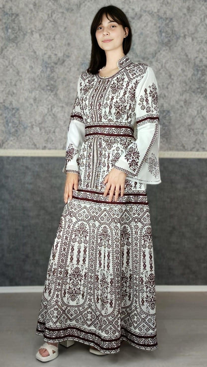 Bestickter Kaftan,Kaftan Frauen,Kaftan,abaya,Abenkleid,Hochzeit,marokkanische,Arabisch,Dubai Kaftan,Henna Kleid,Palästinensische kaftan (etsy image id: 6379983876)