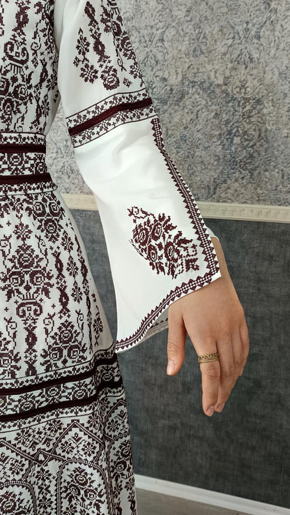 Bestickter Kaftan,Kaftan Frauen,Kaftan,abaya,Abenkleid,Hochzeit,marokkanische,Arabisch,Dubai Kaftan,Henna Kleid,Palästinensische kaftan (etsy image id: 6379984392)