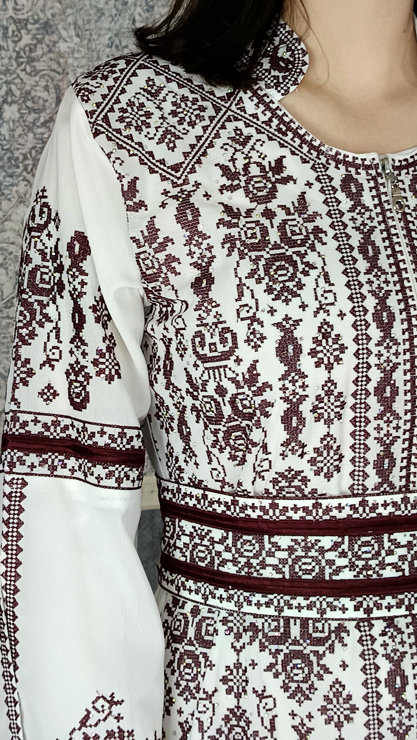 Bestickter Kaftan,Kaftan Frauen,Kaftan,abaya,Abenkleid,Hochzeit,marokkanische,Arabisch,Dubai Kaftan,Henna Kleid,Palästinensische kaftan (etsy image id: 6379984472)