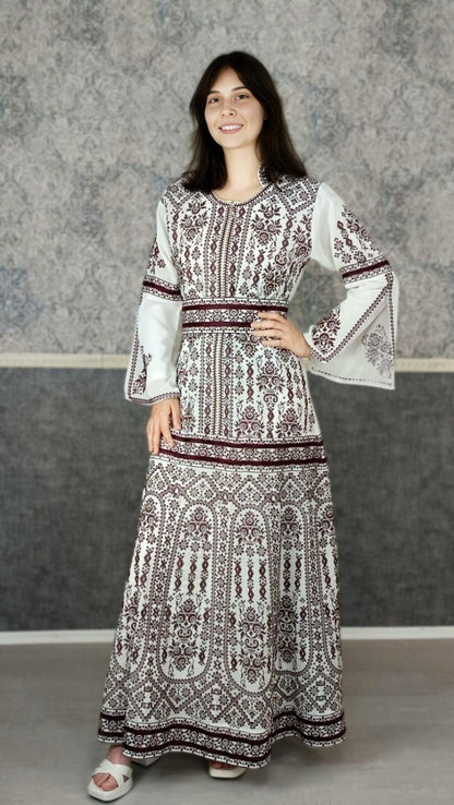 Bestickter Kaftan,Kaftan Frauen,Kaftan,abaya,Abenkleid,Hochzeit,marokkanische,Arabisch,Dubai Kaftan,Henna Kleid,Palästinensische kaftan (etsy image id: 6385721436)