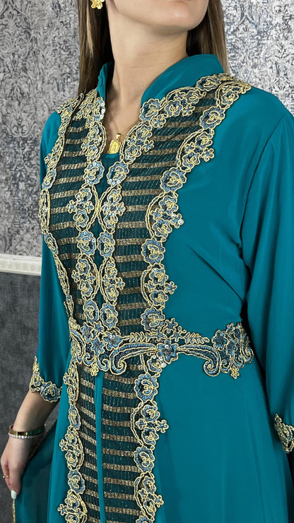Kaftan Frauen | Kaftan | Bestickter Kaftan | Takschita | marokkanische kaftan | Arabisch Kaftan | Dubai Kaftan | bindalli | henna Kleid __etsy:6426756122