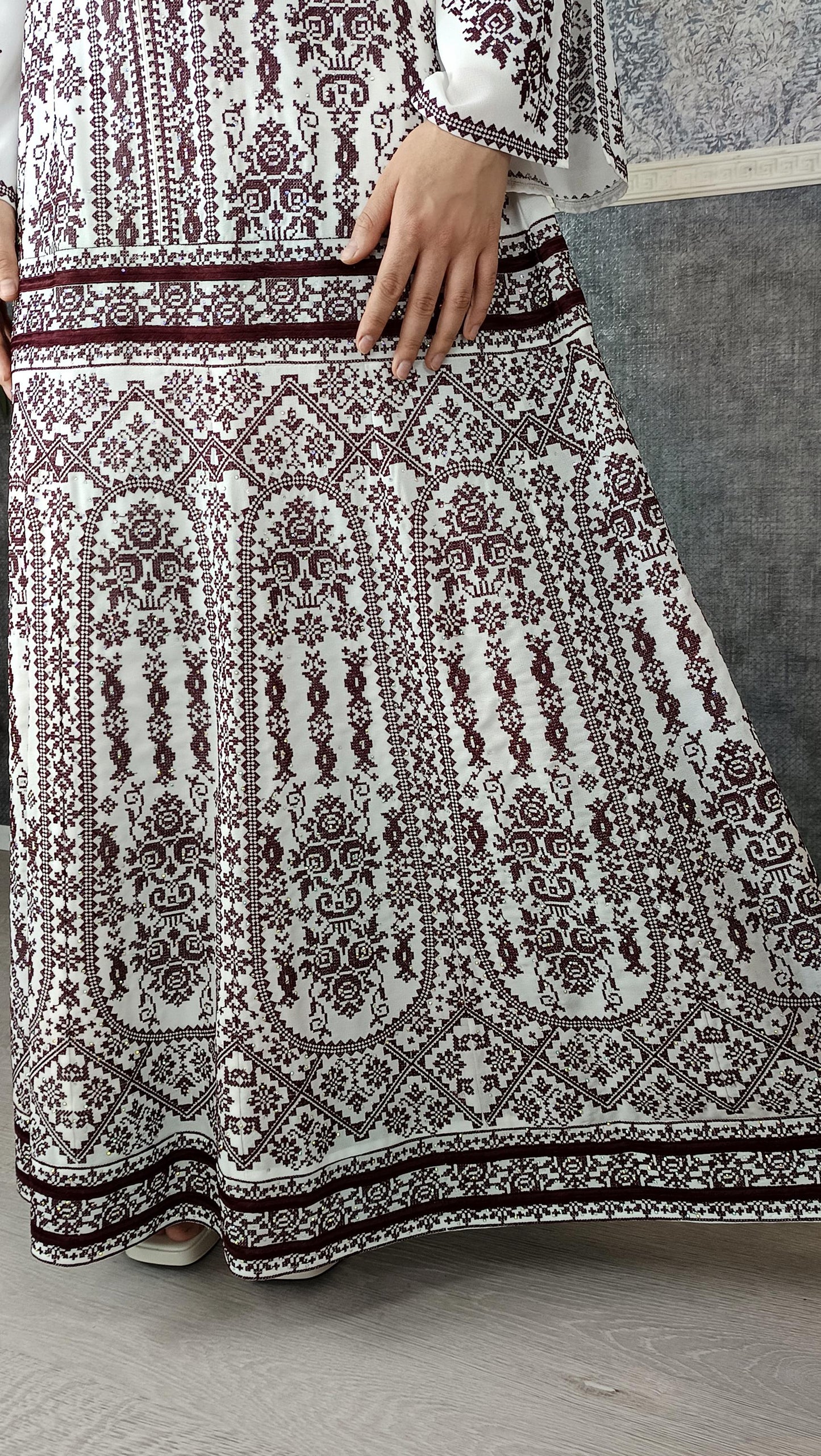 Bestickter Kaftan,Kaftan Frauen,Kaftan,abaya,Abenkleid,Hochzeit,marokkanische,Arabisch,Dubai Kaftan,Henna Kleid,Palästinensische kaftan (etsy image id: 6428072569)