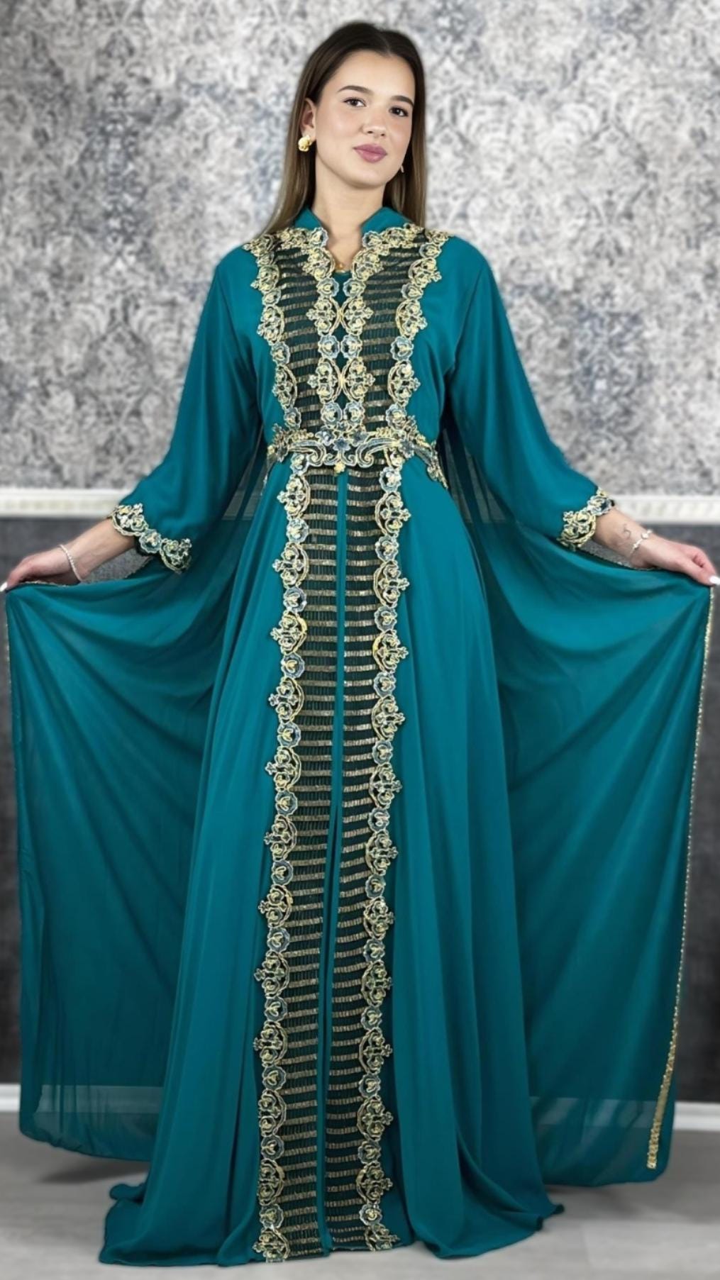 Kaftan Frauen | Kaftan | Bestickter Kaftan | Takschita | marokkanische kaftan | Arabisch Kaftan | Dubai Kaftan | bindalli | henna Kleid __etsy:6474850525
