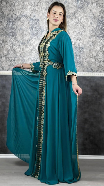 Kaftan Frauen | Kaftan | Bestickter Kaftan | Takschita | marokkanische kaftan | Arabisch Kaftan | Dubai Kaftan | bindalli | henna Kleid __etsy:6474850849
