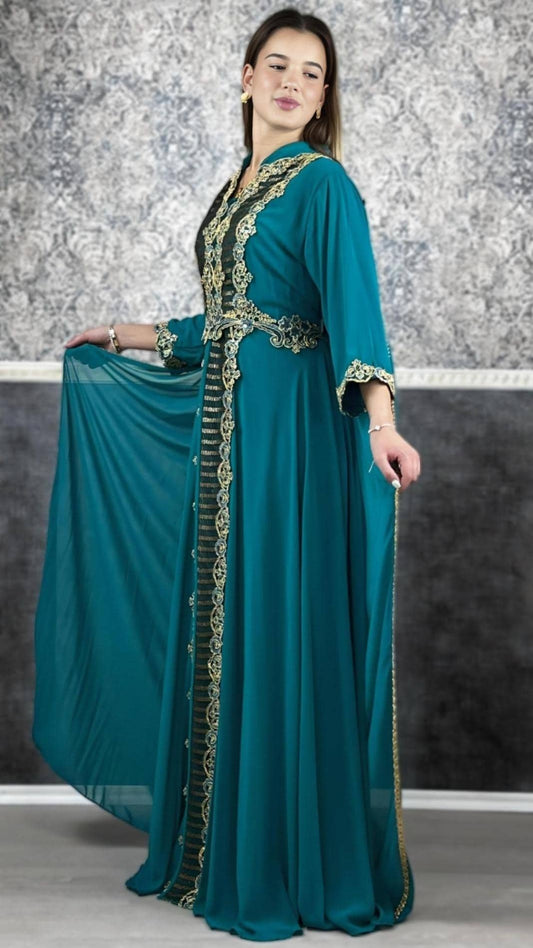 Kaftan Frauen | Kaftan | Bestickter Kaftan | Takschita | marokkanische kaftan | Arabisch Kaftan | Dubai Kaftan | bindalli | henna Kleid __etsy:6474850849