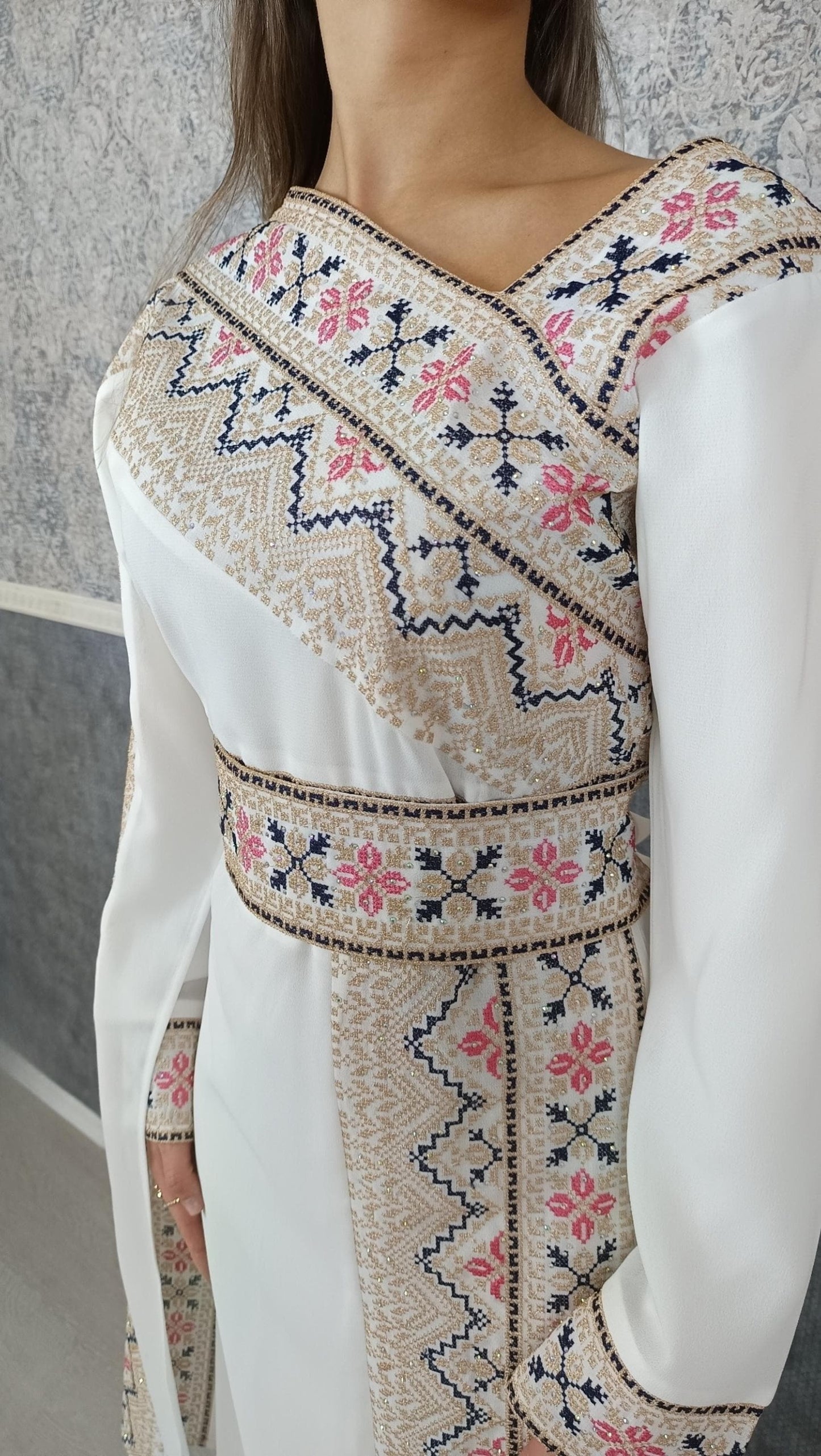 Bestickter Kaftan,Kaftan Frauen,Kaftan,abaya,Abenkleid,Hochzeit,marokkanische,Arabisch,Dubai Kaftan,Henna Kleid,Golnaar (etsy image id: 6478350391)