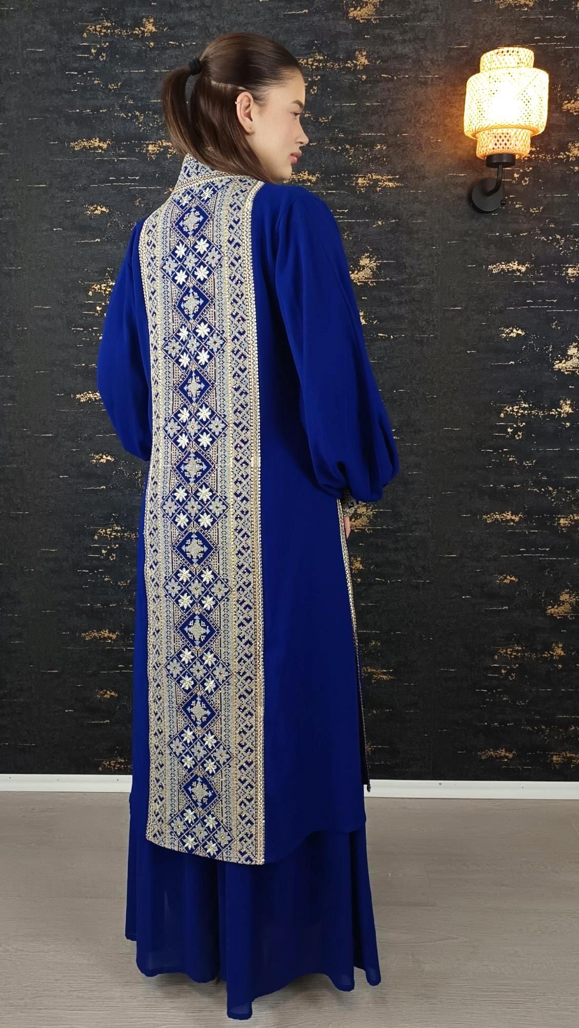 Overall Sindibad mit Abaya, royalblau, Hochzeit, Hosenanzug, Jumpsuit, Dubai Kaftan, Hennakleid, Kaftan Dress, Kaftan Frauen, Abendkleid (etsy image id: 6598421076)