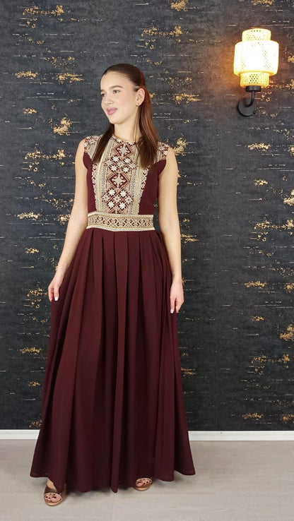 Overall Sindibad mit Abaya, weinrot, Hochzeit, Hosenanzug, Jumpsuit, Dubai Kaftan, Hennakleid, Kaftan Dress, Kaftan Frauen, Abendkleid __etsy:6648329717
