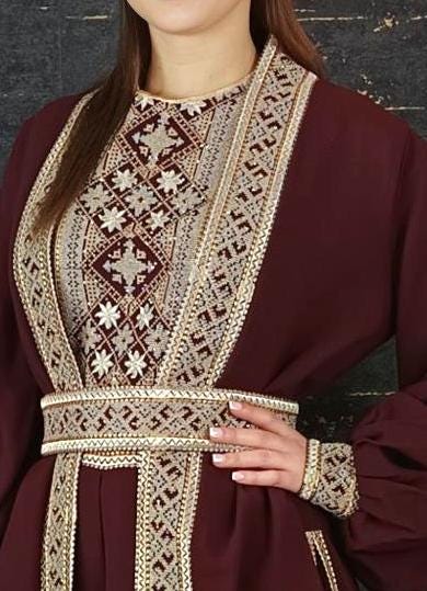 Overall Sindibad mit Abaya, weinrot, Hochzeit, Hosenanzug, Jumpsuit, Dubai Kaftan, Hennakleid, Kaftan Dress, Kaftan Frauen, Abendkleid __etsy:6648336953