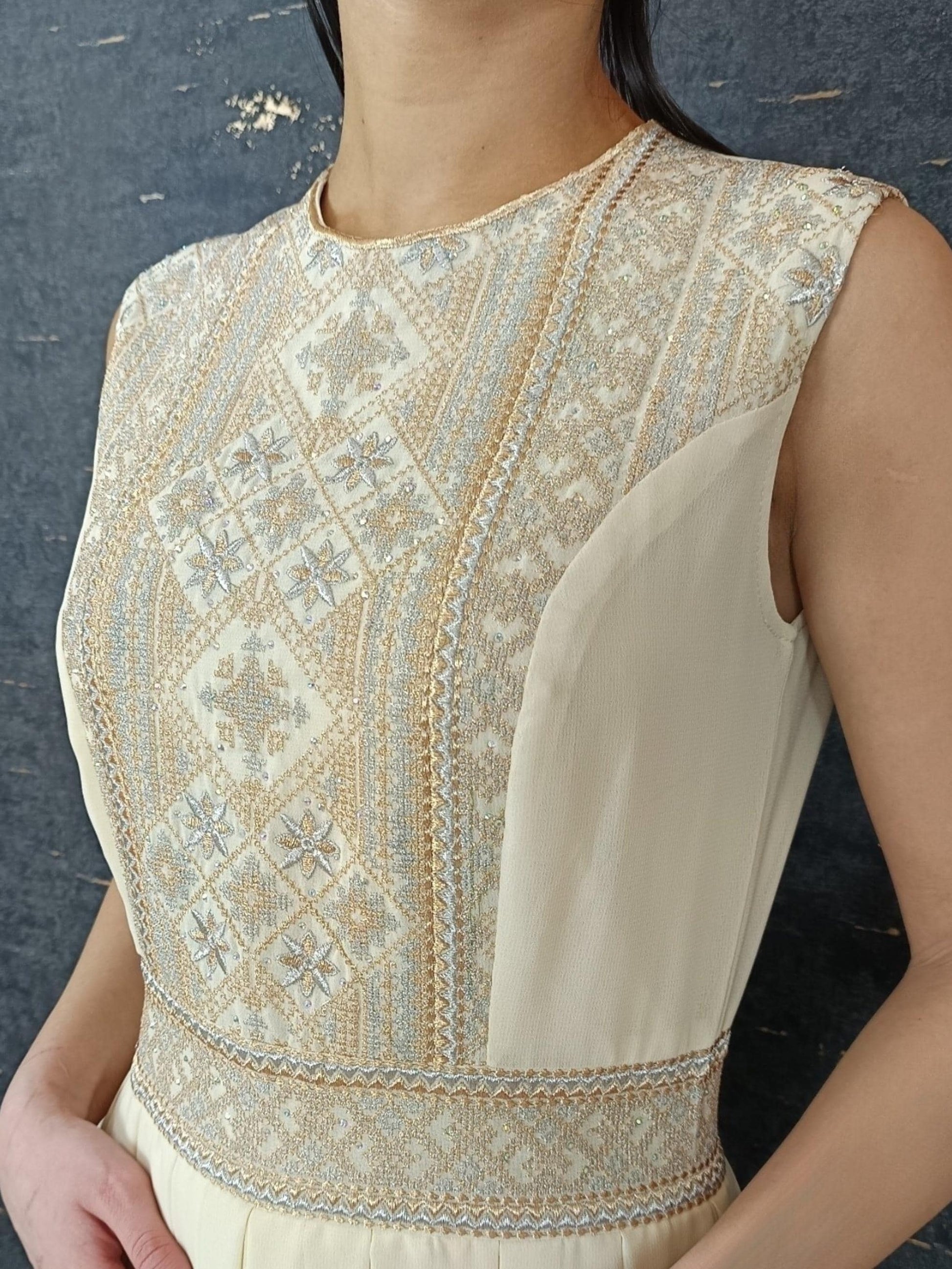 Overall Sindibad mit Abaya, creme/beige, Hochzeit, Hosenanzug, Jumpsuit, Dubai Kaftan, Hennakleid, Kaftan Dress, Kaftan Frauen, Abendkleid (etsy image id: 6649194677)