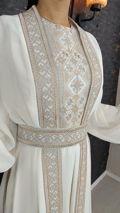 Overall Sindibad Abaya, weiß, Hochzeit, Hosenanzug, Jumpsuit, Dubai Kaftan, Hennakleid, Kaftan Dress, Kaftan Frauen, Abendkleid, Verlobung (etsy image id: 6649396601)