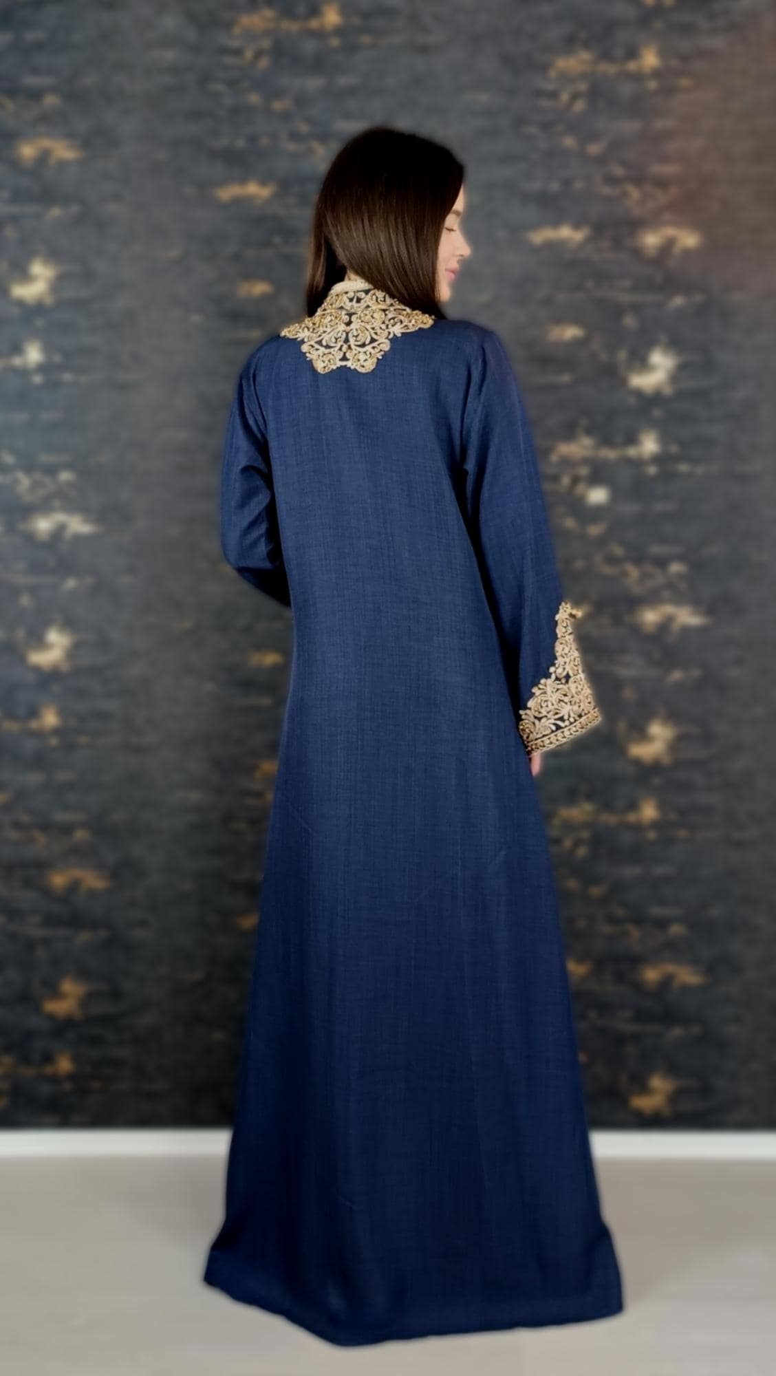 Dunkelblau Kaftan | Frauen Kaftan |(L) | traditionelles Kleid | marokkanische kaftan | Henna Kleid | Takeshita | Kaftan für Hochzeit __etsy:6747999189