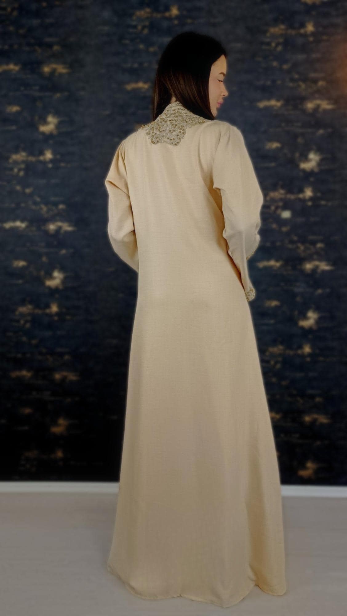 Apricot Kaftan | Frauen Kaftan |(L)| abaya | Arabisches Kleid | marokkanische kaftan | Dubai Kaftan | Takeshita | Henna Kleid | Karakou __etsy:6748107807