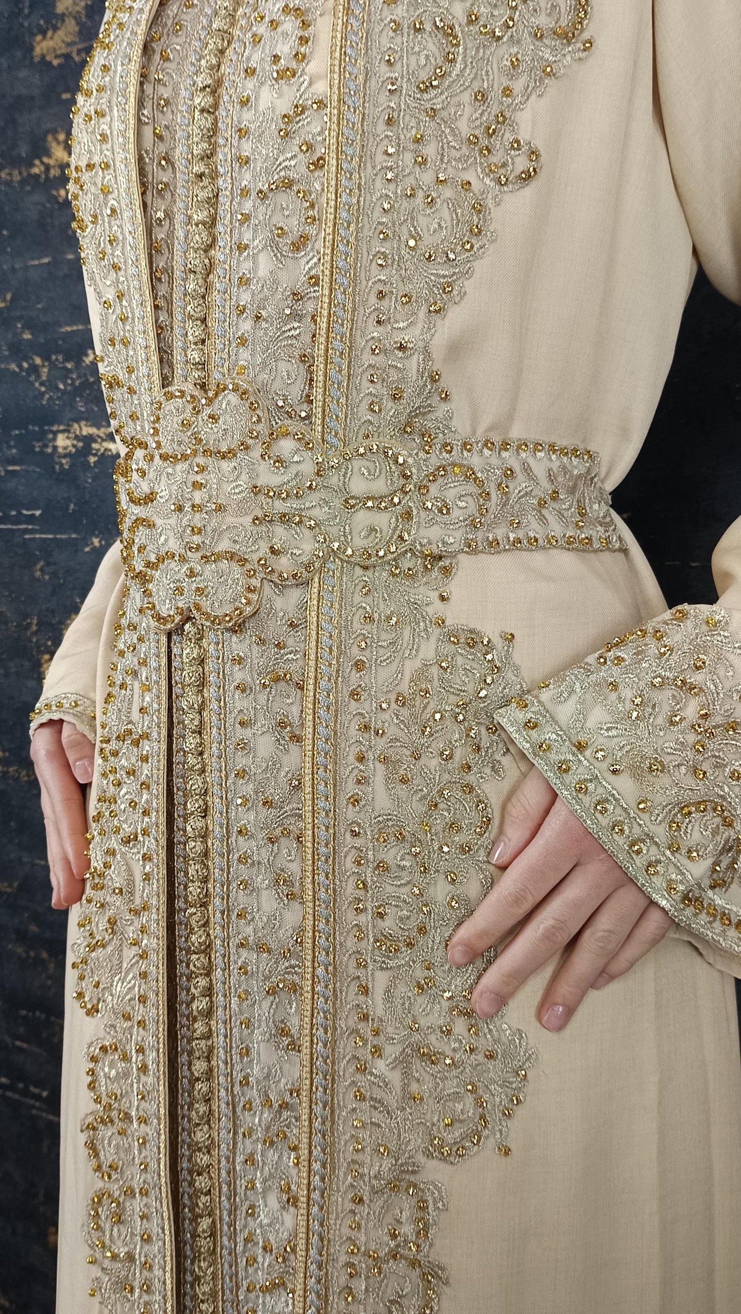 Apricot Kaftan | Frauen Kaftan |(L)| abaya | Arabisches Kleid | marokkanische kaftan | Dubai Kaftan | Takeshita | Henna Kleid | Karakou __etsy:6748107921
