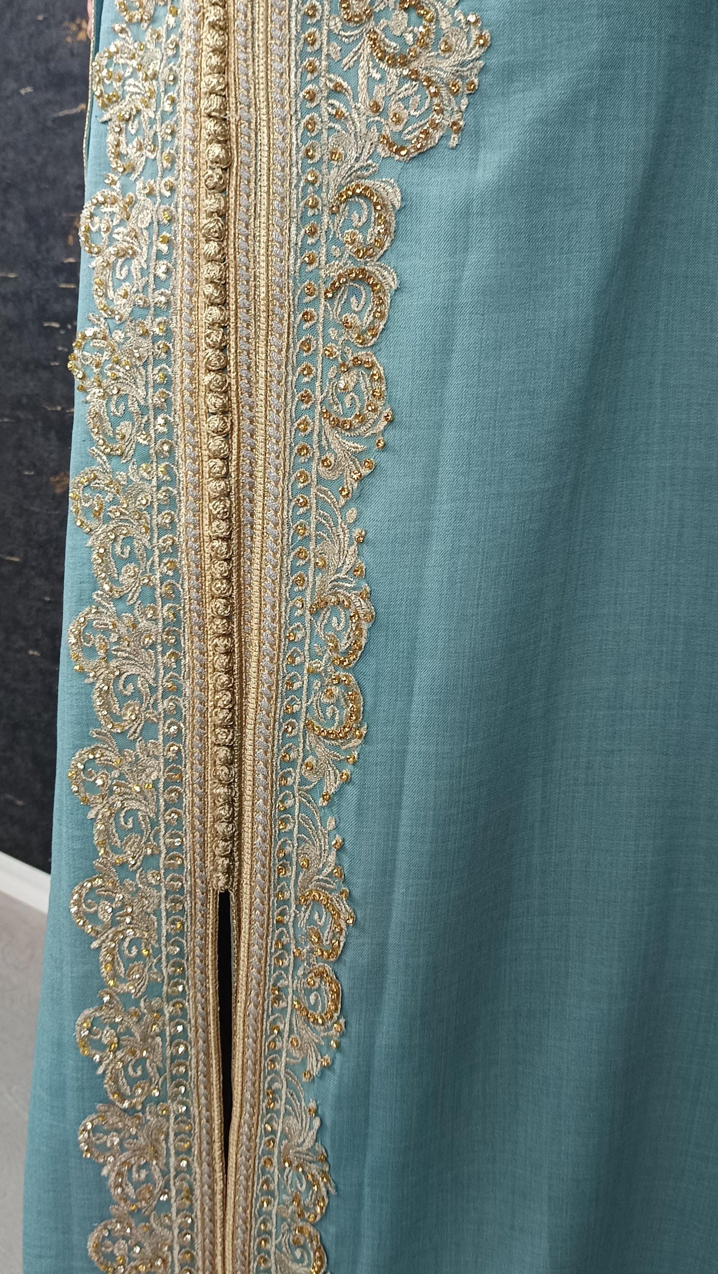 Mintgrün Kaftan | Frauen Kaftan |(L)| abaya | Arabisches Kleid | marokkanische kaftan | Dubai Kaftan | Takeshita | Henna Kleid | Karakou (etsy image id: 6748197097)