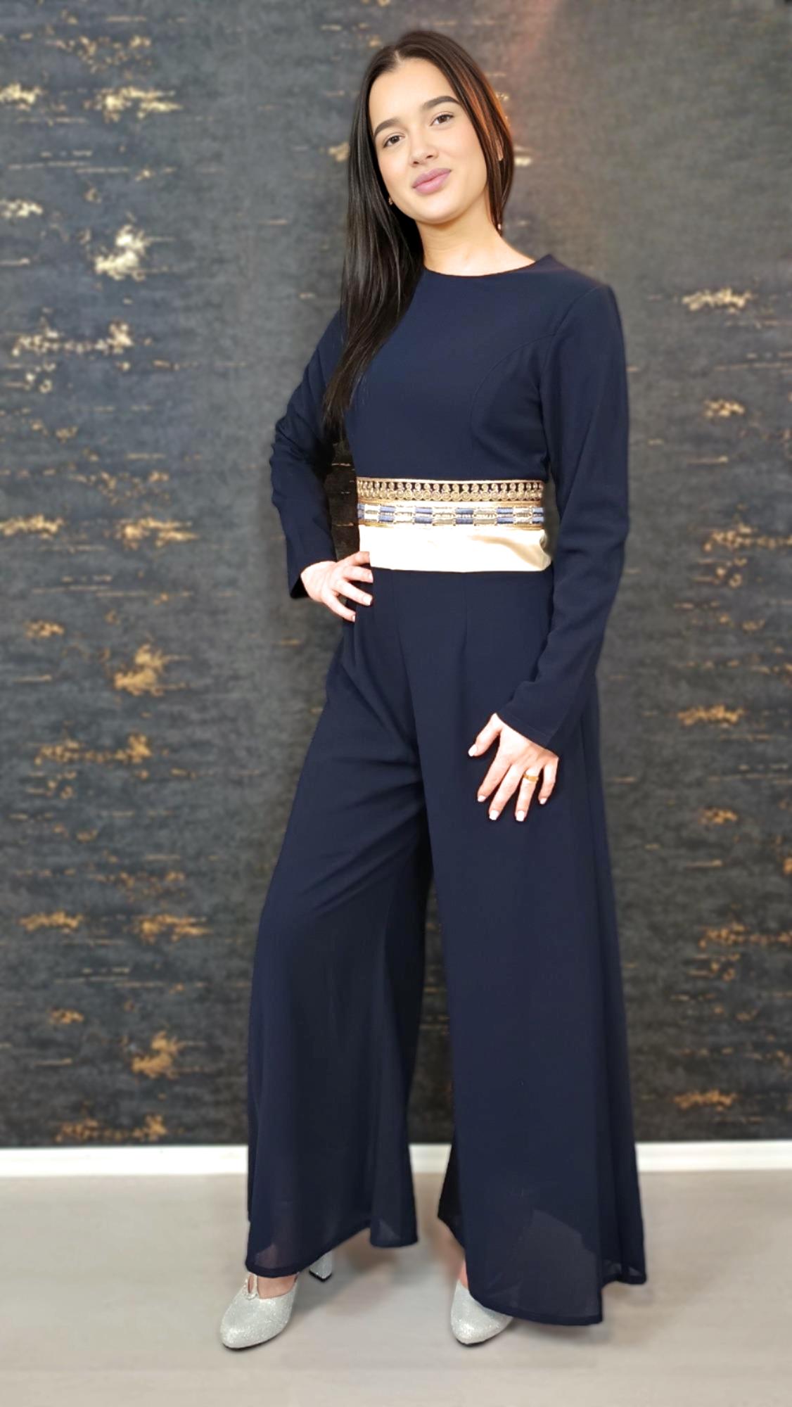 Luxus Overall Dubai, dunkelblau, Hosenanzug, Jumpsuit, Kaftan, Hennakleid, Kaftan Dress, Kaftan Frauen, Abendkleid, Verlobung,Abschlusskleid __etsy:6874924908