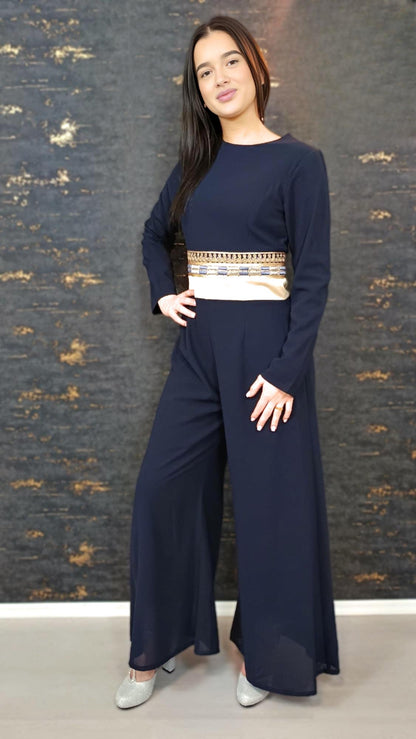 Luxus Overall Dubai, dunkelblau, Hosenanzug, Jumpsuit, Kaftan, Hennakleid, Kaftan Dress, Kaftan Frauen, Abendkleid, Verlobung,Abschlusskleid __etsy:6874924908