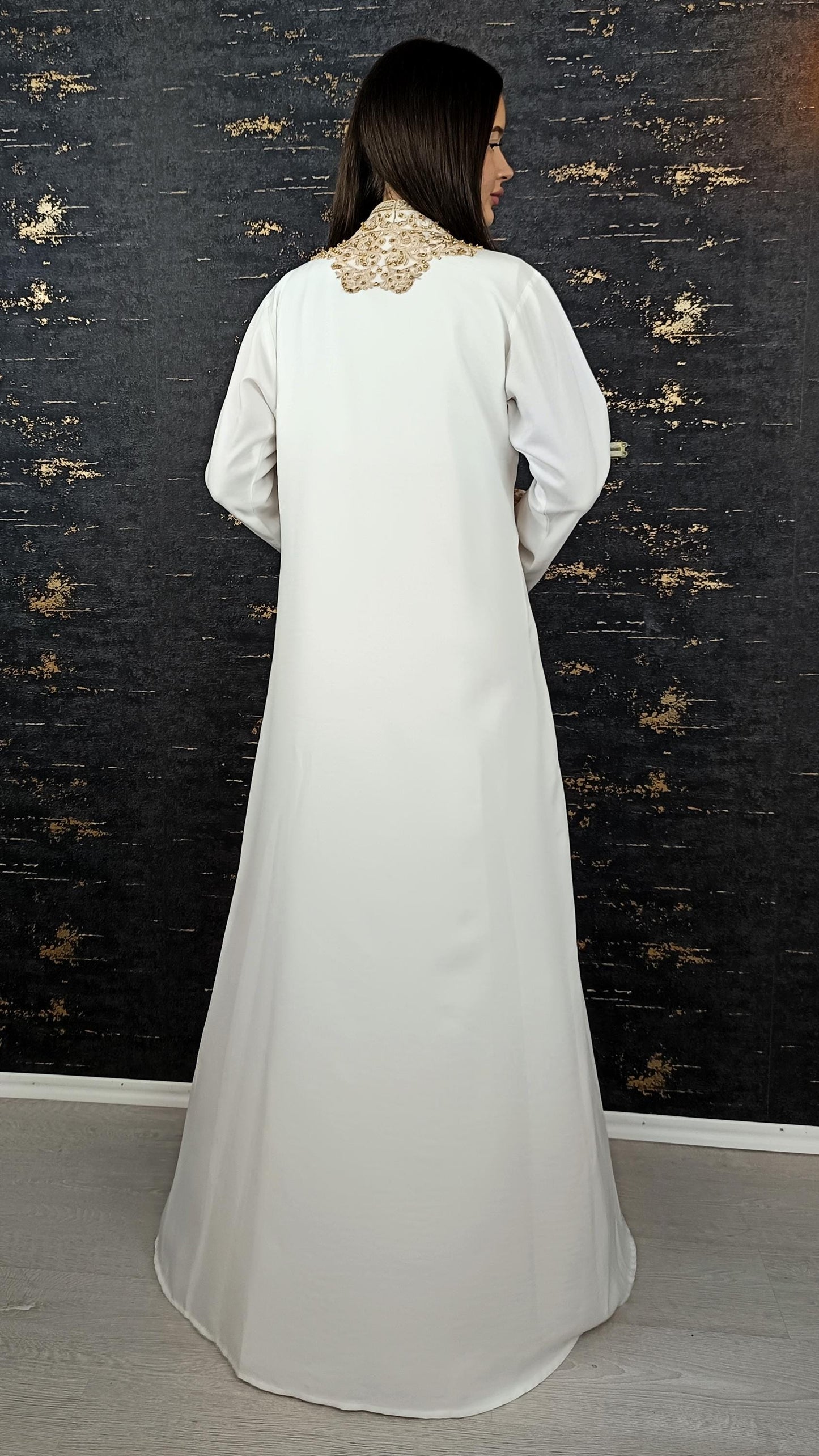 Takeshita | Henna Kleid | Kaftan Frauen | Kaftan weiß | Hochzeit | marokkanische kaftan | Ukrainisches besticktes kleid __etsy:6909893351