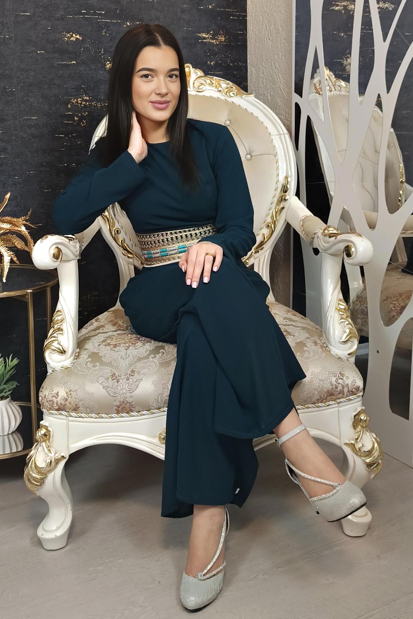 Luxus Overall Dubai, Petrol, Hosenanzug, Jumpsuit, Kaftan, Hennakleid, Kaftan Dress, Kaftan Frauen, Abendkleid, Verlobung, Abschlusskleid (etsy image id: 6910171333)