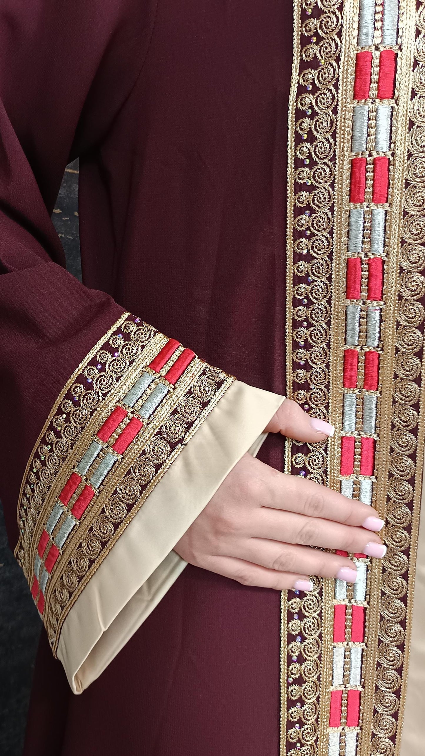 Luxus Overall Dubai, Weinrot, Hosenanzug, Jumpsuit, Kaftan, Hennakleid, Kaftan Dress, Kaftan Frauen, Abendkleid, Verlobung, Abschlusskleid (etsy image id: 6918881735)