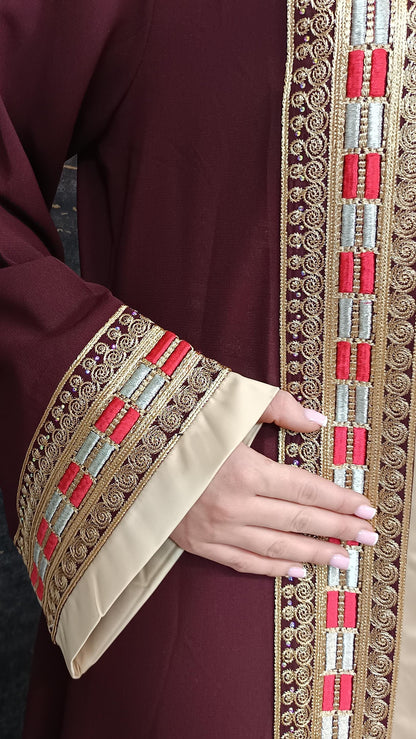 Luxus Overall Dubai, Weinrot, Hosenanzug, Jumpsuit, Kaftan, Hennakleid, Kaftan Dress, Kaftan Frauen, Abendkleid, Verlobung, Abschlusskleid (etsy image id: 6918881735)