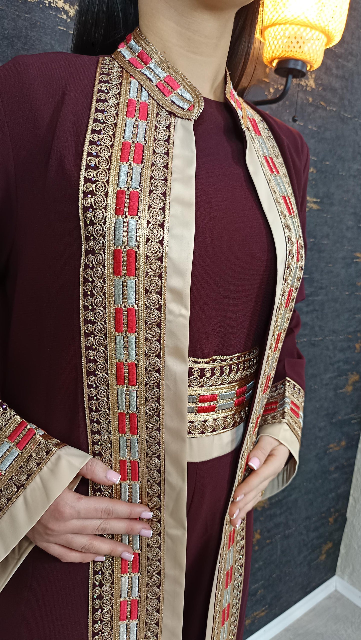 Luxus Overall Dubai, Weinrot, Hosenanzug, Jumpsuit, Kaftan, Hennakleid, Kaftan Dress, Kaftan Frauen, Abendkleid, Verlobung, Abschlusskleid (etsy image id: 6918884881)