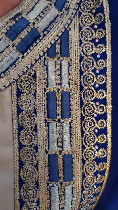 Luxus Overall Dubai, Royalblau, Hosenanzug, Jumpsuit, Kaftan, Hennakleid, Kaftan Dress, Kaftan Frauen, Abendkleid, Verlobung, Abschlusskleid (etsy image id: 6923883408)