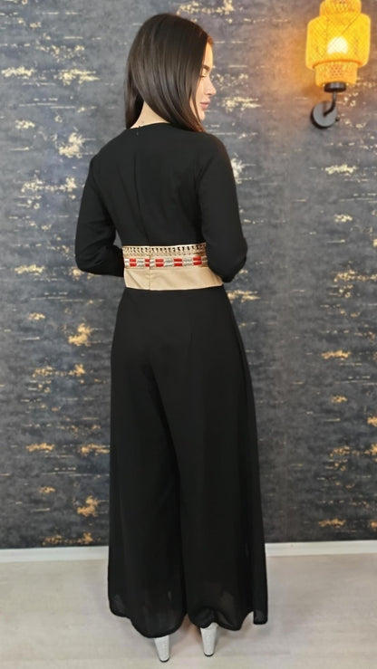 Luxus Overall Dubai, schwarz, Hosenanzug, Jumpsuit, Kaftan, Hennakleid, Kaftan Dress, Kaftan Frauen, Abendkleid, Verlobung, Abschlusskleid __etsy:7001367408