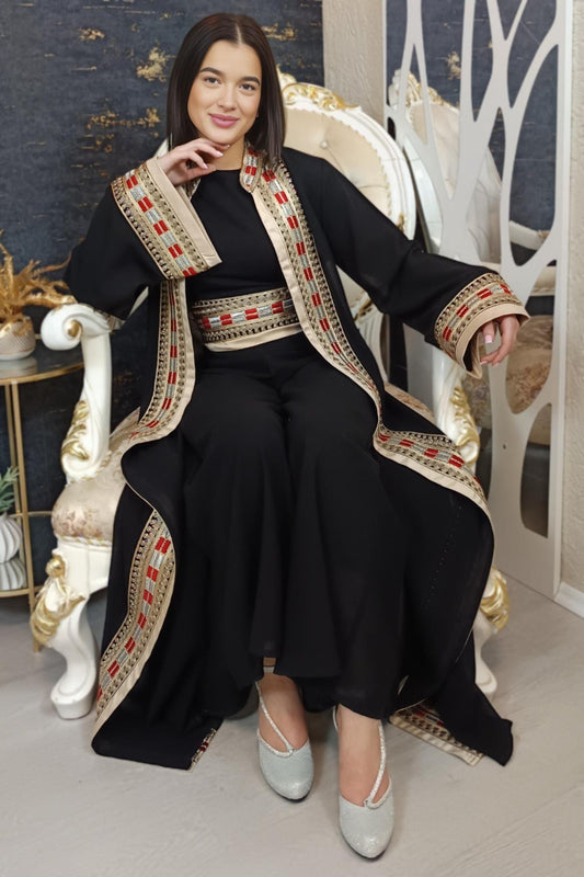 Luxus Overall Dubai, schwarz, Hosenanzug, Jumpsuit, Kaftan, Hennakleid, Kaftan Dress, Kaftan Frauen, Abendkleid, Verlobung, Abschlusskleid __etsy:7001404294