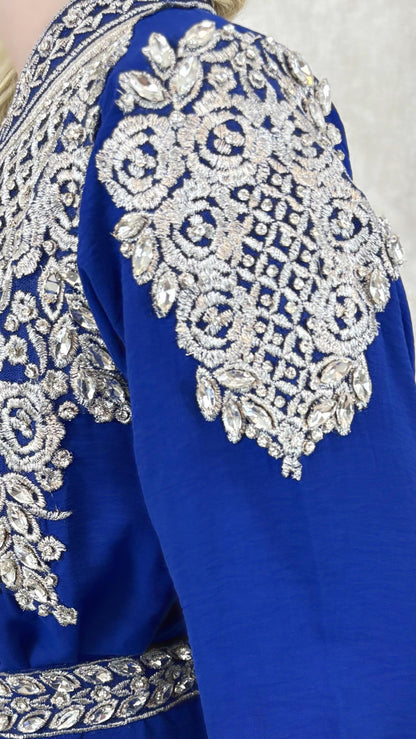 Königsblau Kaftan für Frauen – Marokkanisches Abendkleid, Blau Boho Kaftan – Festliches Kleid für Henna & Hochzeit,  Königsblaue Takschita (etsy image id: 7269826256)