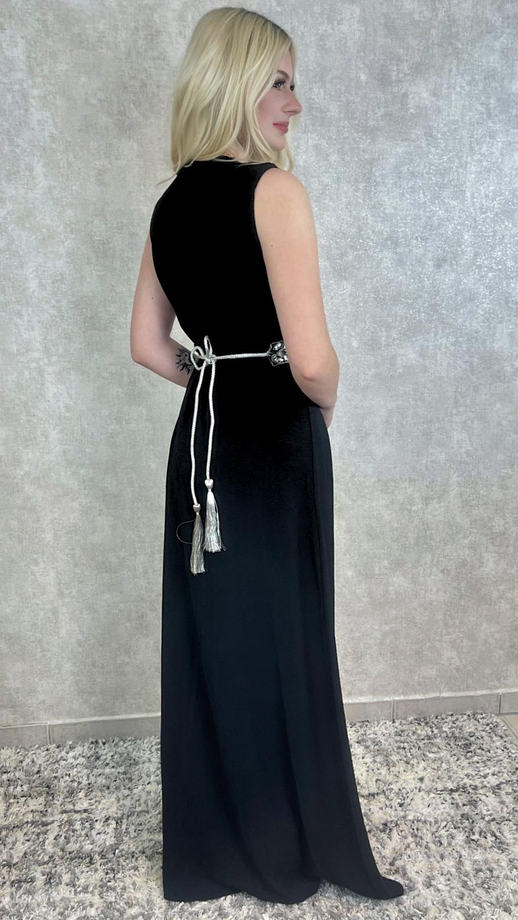 Schwarzer Kaftan für Frauen – Marokkanisches Abendkleid, Schwarzer Boho Kaftan – Festliches Kleid für Henna, S-XXL,  Schwarze Takschita (etsy image id: 7307019203)